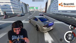 SWERVING THROUGH TRAFFIC IN HELLCATS WITH RICKY lmaooo  BeamNGDrive [upl. by Danby]