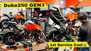 2024 KTM Duke 250 1st Service Cost After 606KM😱🔥  Breaking Problem 😓❌  Not Expected from KTM [upl. by Leonid]