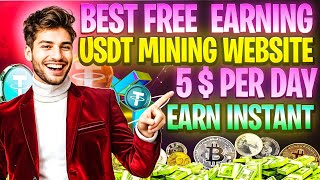 Usdt Mining Free Mining Site  Earn Free Usdt Without Investment  New Usdt Mining Site 2024 [upl. by Aihtnis]