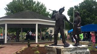 Fluorspar Miners Memorial statue monument unveiling [upl. by Schecter973]