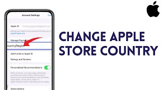 How To Change App Store CountryRegion In iPhone Or iPad 2024  App Store Country Change [upl. by Kind]