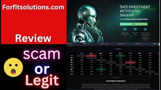 Forfitsolutions Review THIS IS A SCAM Scammed By Forfitsolutionscom Scam or Legit Report Them Now [upl. by Pail]