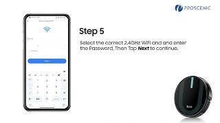 Setting up your WiFi Connected Robot with the Proscenic App  850T [upl. by Acirt]