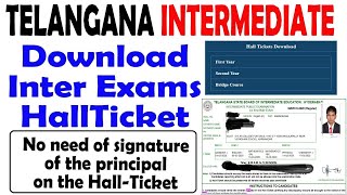 how to download ts inter March 2020  Hall Ticket ts inter  TS Intermediate Hall Tickets 2020 [upl. by Ilyak]