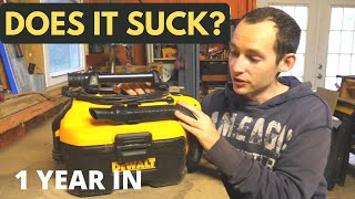 Reviewing the Dewalt Cordless Vacuum After 1 Year  Dewalt 20V Shop Vac [upl. by Anik]