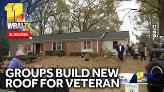 Groups build new roof over veterans home [upl. by Aneetsyrk]