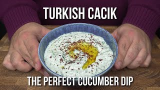 How to make Restaurant Style Cacik  Turkish Tzatziki [upl. by Kirre825]