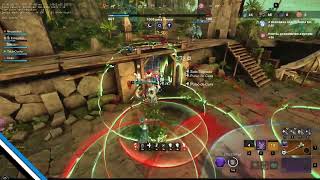 New World Tank PaladinCleric Build Flail Life Staff Medium test and pratice [upl. by Jowett]