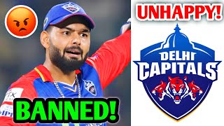 Rishabh Pant BANNED amp DC is UNHAPPY 😡 Rishabh Pant IPL 2024 Cricket News Facts [upl. by Seraphina]