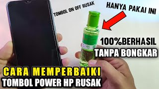 Cara memperbaiki tombol Power hp yang rusak tanpa bongkar [upl. by Lontson]