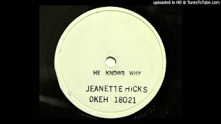 Jeanette Hicks  He Knows Why OKeh 18021 1953 hillbilly bopper [upl. by Ailee]