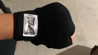 How to wrap your hands for boxing 🥊  Everlast 120 [upl. by Newell655]