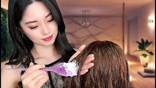 ASMR Sleep Inducing Hair Styling  Wet Beach Hair [upl. by Esmerolda]