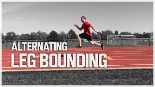 How To Alternating Leg Bounds  Sprint Bounding [upl. by Anivol]