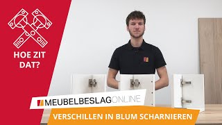 WELKE SOORTEN BLUM SCHARNIEREN ZIJN ER [upl. by Suivatal]