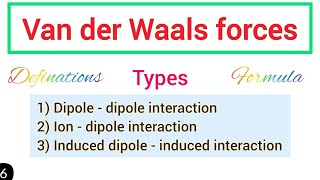 Van Der Waals Forces [upl. by Freya]