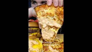 Domino’s Pizza amp InNOut Burger Animal Style asmr mukbang food [upl. by Fu]