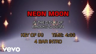 Brooks amp Dunn  Neon Moon Karaoke [upl. by Ayinat]