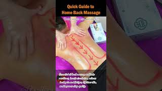 Quick Guide to Home Back Massage backmassage homemassage massagetechniques massagebenefits [upl. by Behah]