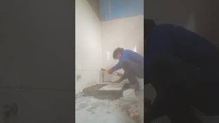 tiles installation tiles setter hard work 💪💪💪💪 [upl. by Omland]