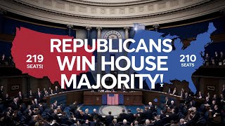 Republicans Secure Majority in 2024 US House Elections [upl. by Eelimaj]