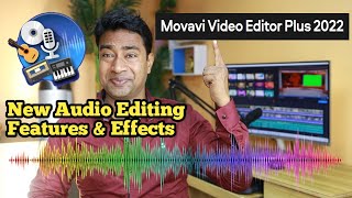 How to edit audio new features of Movavi Video Editor Plus 2022 for Dubbing amp Voice Over Channels [upl. by Adiel]