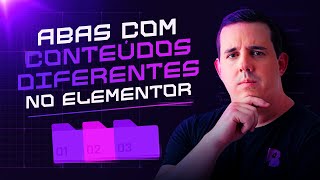 Como Adicionar Conteúdos Diferentes nas Abas do Elementor  Tutorial Completo [upl. by Dippold]