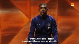 Orange teste les joueurs du Paris SaintGermain sur la cybersécurité [upl. by Eelyram661]