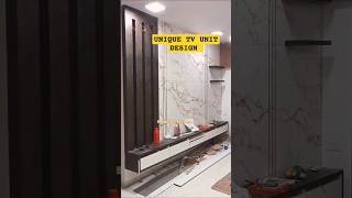 Unique TV unit design trendingshorts shorts viralvideo [upl. by Gninnahc]