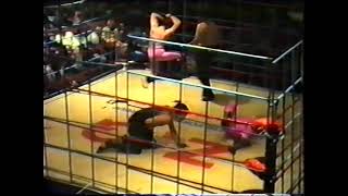 Australian pro wrestling  cage match at Liverpool 1992 [upl. by Ebeohp702]