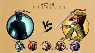 SHADOW FIGHT 2  SHADOW VS HERMIT  ACT  II  INTERLUDE  🗿🍷 shadowfight2 gaming video [upl. by Ynafit]