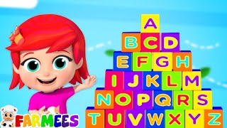 Learn Alphabets with ABC Song for Toddlers by Farmees [upl. by Artkele]