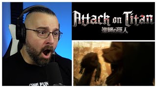 ATTACK ON TITAN 1X1 REACTION  To you in 2000 years The fall of Shiganshina part 1 [upl. by Bindman]