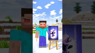 Help Herobrine  Drawing the spider🕸️women  shorts trending ytshorts minecraft viralvideo [upl. by Frendel]