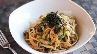 Spaghetti with Shimeji Mushroom Recipe  Japanese Cooking 101 [upl. by Sammons]