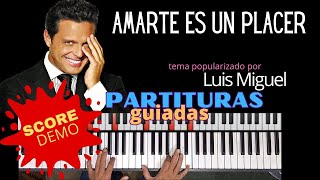 Amarte es un placer Luis Miguel Score Demo [upl. by Amaso]