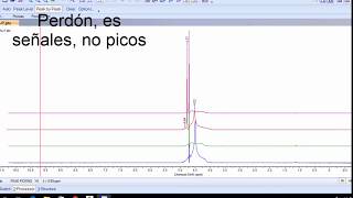 Tutorial espectros RMN superpuestos Superimposed NMR spectra tutorial [upl. by Gan]