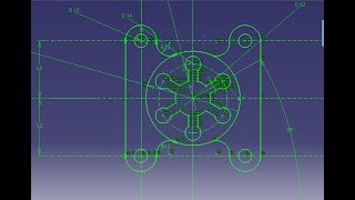 SKETCHER  Practice 12 CATIA V5 [upl. by Lantha765]