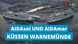 Doppelanlauf AIDAmar und AIDAsol amp Saisoneröffnung in Warnemünde [upl. by Patnode643]