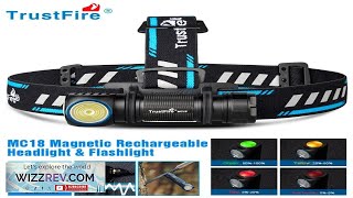 Trustfire Mc18 Headlamp Led XpLhi 18650 Magnetic 2a Usb Rechargeable Head Lamp Review [upl. by Sardse628]