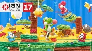 Yoshis Woolly World 100 Walkthrough  World 28 Bunson the Hot Dogs Castle [upl. by Almeta]