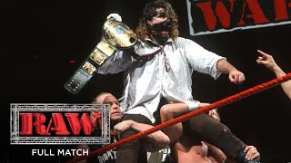 FULL MATCH  The Rock vs Mankind – WWE Championship Match Raw Jan 4 1999 [upl. by Cilegna]