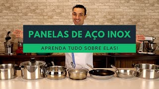 PANELAS de AÇO INOX Aprenda a usar do jeito certo Todos os Segredos para cuidar das panelas [upl. by Ryun46]