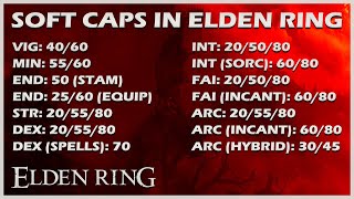 Elden Ring  Understanding Soft Caps For Attributes  1440P 60FPS [upl. by Lletnom]