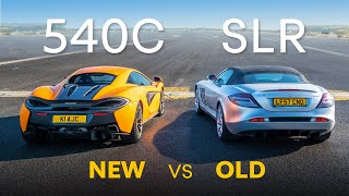 Mercedes McLaren SLR vs McLaren 540C DRAG RACE amp 01000 Race [upl. by Derfniw]