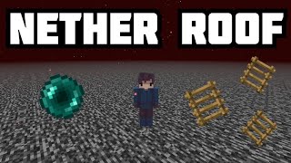 I REACHED ON TOP OF THE NETHER ROOF  MINECRAFT GAMEPLAY 9 [upl. by Yeorgi294]