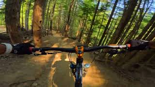 Whistler Blackcomb Ez Does it turns into a mess MTB POV [upl. by Strickland525]