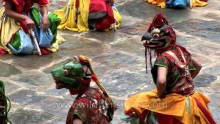 Dance of the Judgement of the Dead Raksha Mangcham Bumthang in Bhutan [upl. by Fulvi]