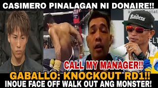 NAOYA INOUE WALK OUT CASIMERO PINALAGAN NI DONAIRE JR GABALLO RD 1 KNOCKOUT WONDER BOY BINANATAN [upl. by Monie]