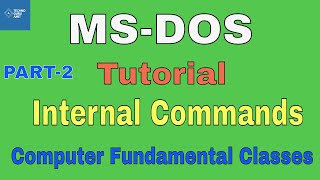 MS DOS tutorial in Hindi  Internal Commands  PART2  Computer Fundamental [upl. by Souvaine115]